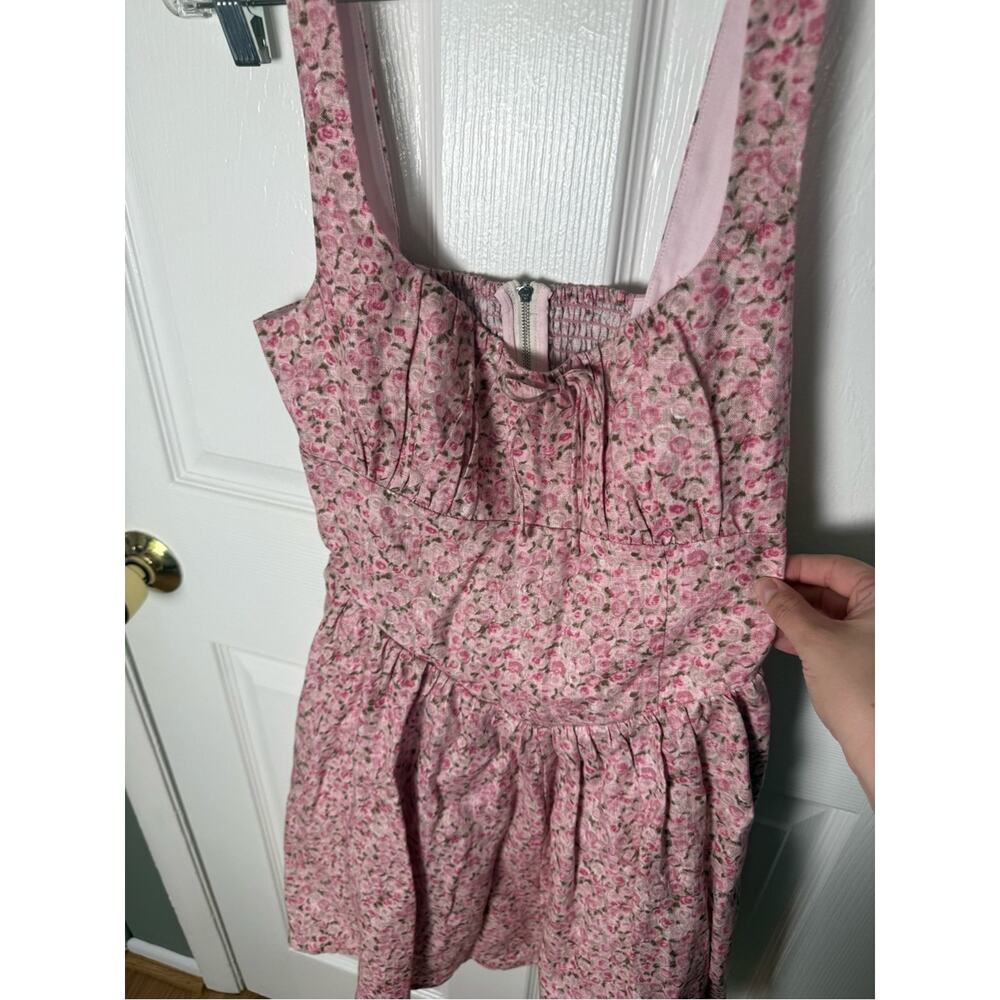 Reformation Daria Linen Dress in Rosin 8 - Picture 4 of 9
